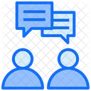 Couple Conversation Communication Chat Icon