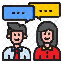 Couple Conversation  Icon