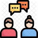 Couple Conversation Communication Conversation Icon