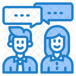 Couple Conversation  Icon