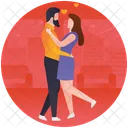 Danse De Couple Couple Romantique Couple Posant Icon