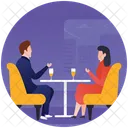 Couple Dating Christmas Gift Celebration Icon