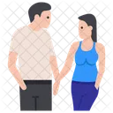 Couple Discussion Romantic Couple Lovers Icon