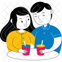 Couple Drink Celebration  Icon