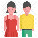 Couple Flat  Icon