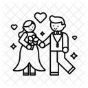 Couple Holding Hands Love Woman Icon