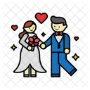 Couple Holding Hands Love Woman Icon