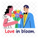 Couple Love In Bloom Spouses Icon