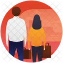 Honeymoon Couple Picnic Couple Icon