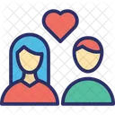 Couple Lovers Family Icon