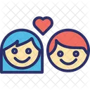 Couple Lovers Family Icon