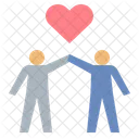 Couple Heart Lovers Icon