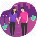 Walk Wedding Valentines Day Icon