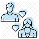 Couple Color Shadow Thinline Icon アイコン