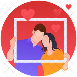 Couple In Frame  Icon