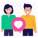 Lovely Spouse Couple In Love Relationship Icon