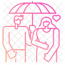 Couple In Rainy Season  Icon