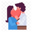 Couple Kissing  Icon
