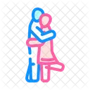 Couple Kissing Love Icon