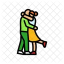 Couple Kissing Love Icon