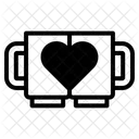 Couple Mugs Mugs Heart Icon
