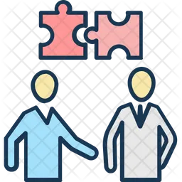 Couple Of Jigsaw  Icon