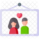 Couple Photo Hanging Photo Photo Icon