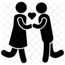 Couple Proposing Couple Loving Couple Love Icon