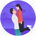 Couple Romance Lovers Sweethearts Icon