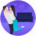 Couple Romance Lovers Sweethearts Icon