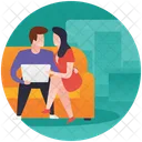 Danse De Couple Couple Romantique Couple Posant Icon