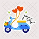Couple Scooter  Icon