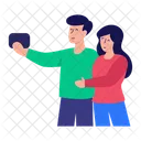 Couple Selfie  Icon