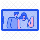 Smartphone Love Romantic Icon