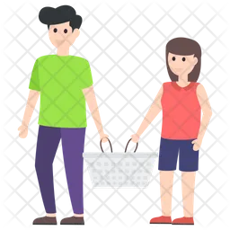 Couple Shopping  Icon