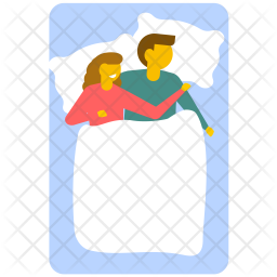 Couple Sleeping Icon