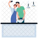 Couple Taking Selfie  Icon