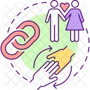Couple togetherness  Icon