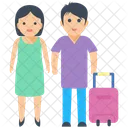 Couple Travelling  Icon