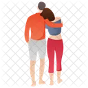 Couple Walk Couple Romance Romantic Couple Icon