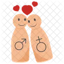 Couples Male Female Icon