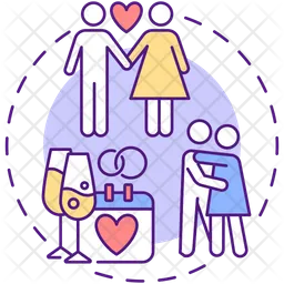 Coupling or marriage  Icon