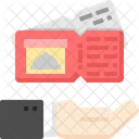 Coupon Card Hand Icon