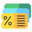 Discount Retail Voucher Icon