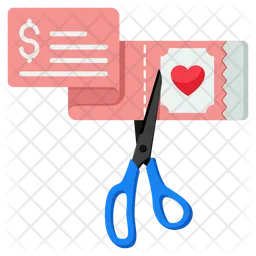 Coupon cutting  Icon