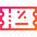 Coupon De Reduction Remise Coupon Icône