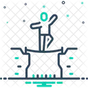 Courage Tightrope Rope Walker Icon