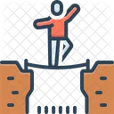 Courage Tightrope Rope Walker Icon