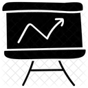Analyse De Donnees Courbe De Croissance Diagramme Daffaires Icon