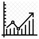 Courbe De Croissance Diagramme Dactivite Analyse De Donnees Icône